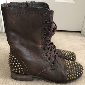 steve madden studded combat boots