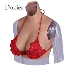 Soft Silicone Breastplate Breast Forms Fake Boobs Suit Drag Queen Crossdresser