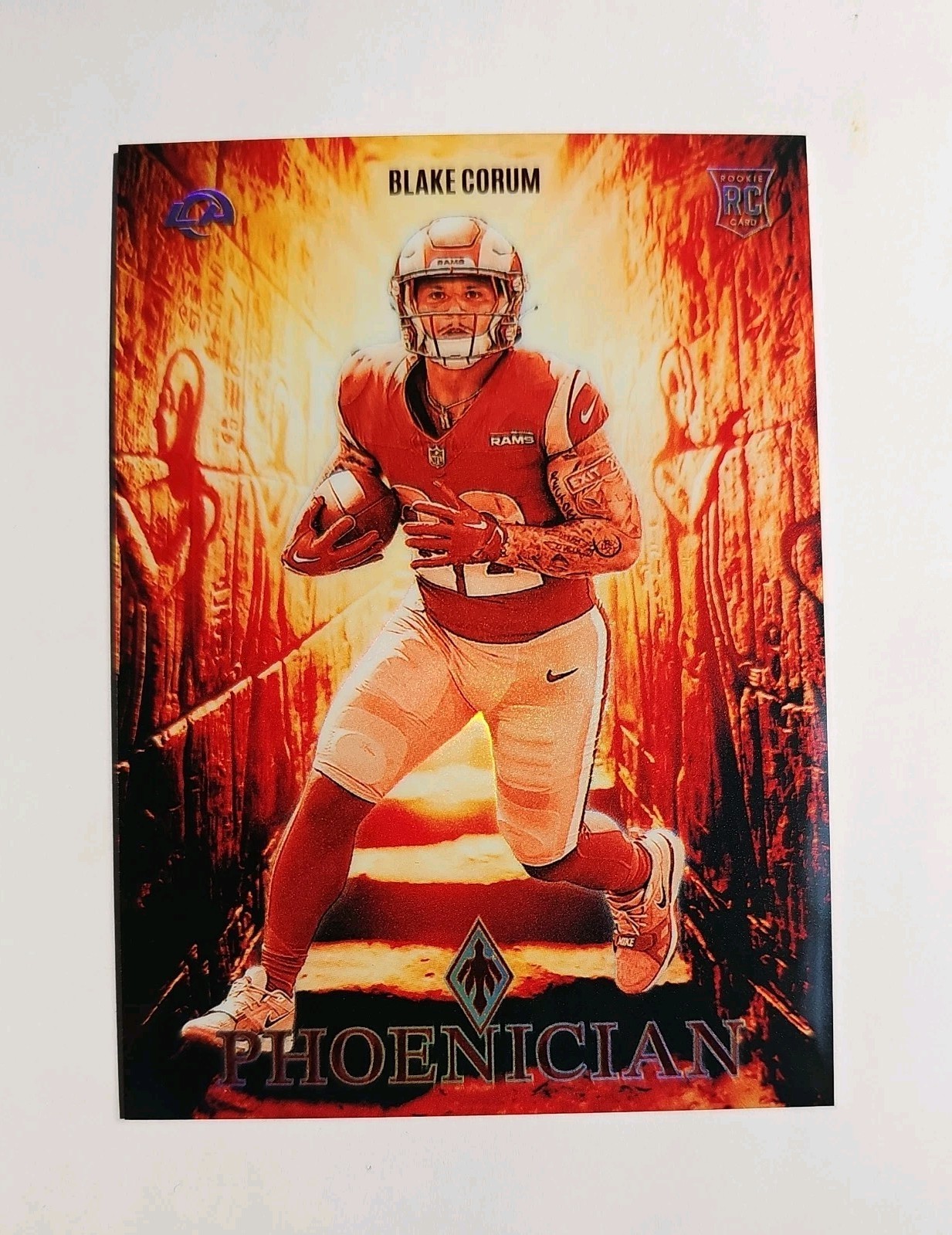 🔥 Blake Corum 2024 Panini Phoenix Phoenician RC Case Hit SP Rams 🔥