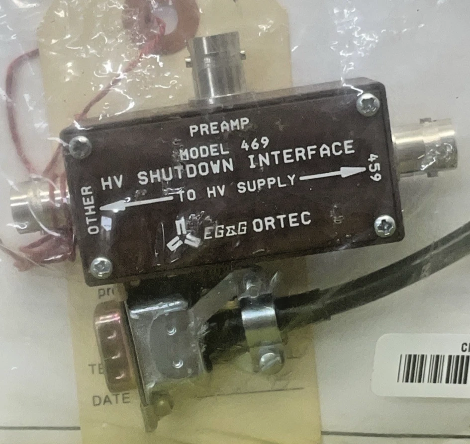 Interfaz de apagado de alto voltaje EG&G ORTEC modelo 469 - Nuevo con manual y cable