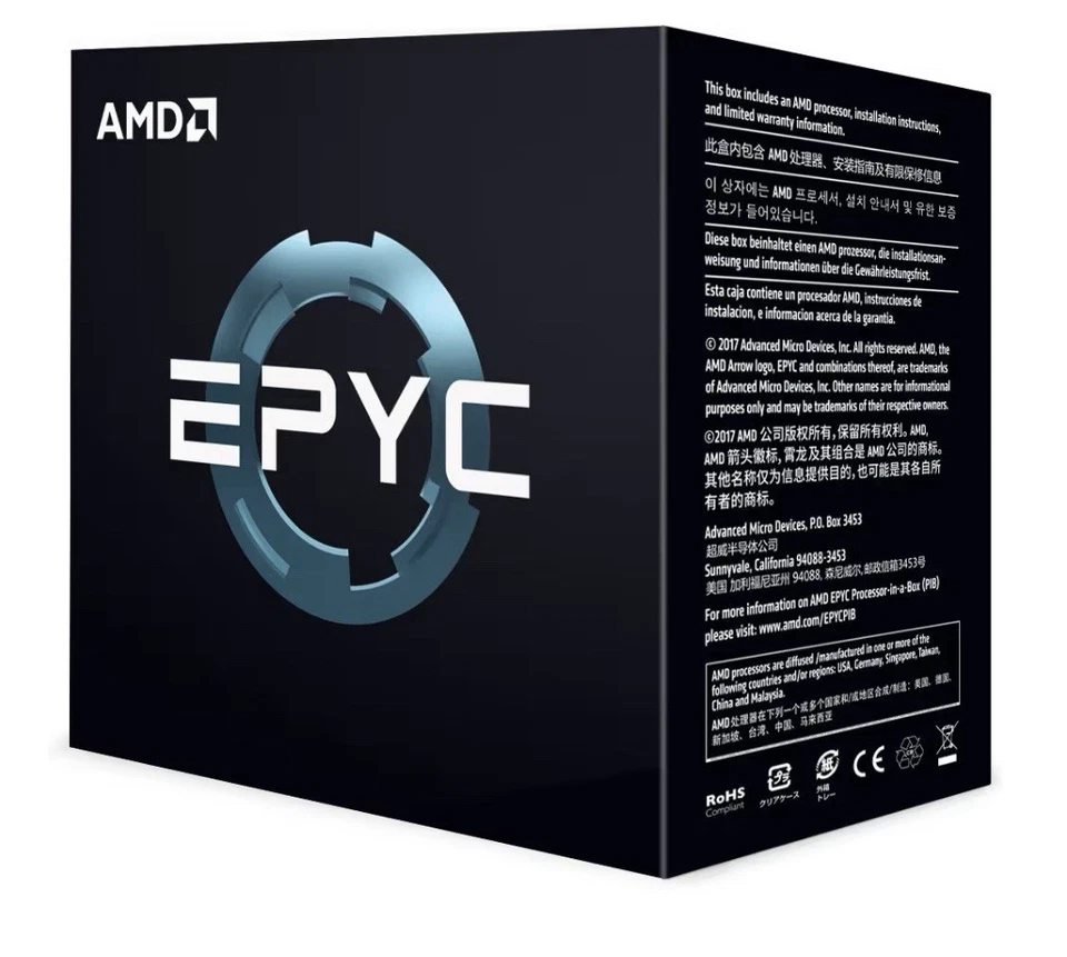 NEW AMD EPYC 7551 32 Core, 64 Thread  SP3 Socket CPU UNLOCKED (Sealed) - Image 2 of 4