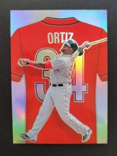 2025 Panini Crusade - Numbers #19 David Ortiz Silver Prizm Boston Red Sox 