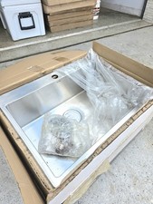 CLARK ASTRON Stainless Steel Drop-In Single Bowl Laundry Sink 1 Tap Hole Mixer
