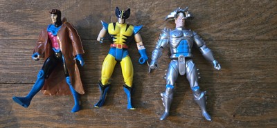 Vintage ToyBiz Marvel X-Men Toy Lot Of 3 Gambit Wolverine Stryfe X-Factor Comic