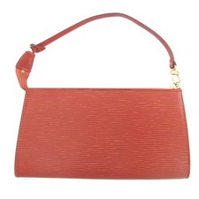 AUTHENTIC LOUIS VUITTON M52943 Accessory pouch Epi Pochette Accessoires Brown