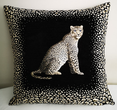 LUXURIÖSER LEOPARD Kissenbezug Handarbeit & wunderschön 62 cm x62 cm ca.
