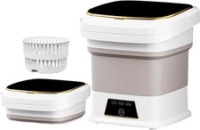 Foldable Mini Washer 16L - Portable Washing Machine with Spin Dryer  3 Wash Mod