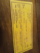 elvis presley Reproduction  Check Signed By Tom Parker