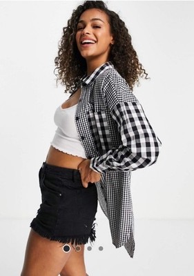 Influence Shirt in Black Mixed Gingham US Size 6