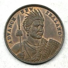 NEW ZEALAND - ADVANCE NEW ZEALAND PENNY TOKEN ND (1857)