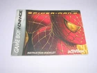 Spider-Man 2 (Game Boy Advance GBA) Instruction Manual