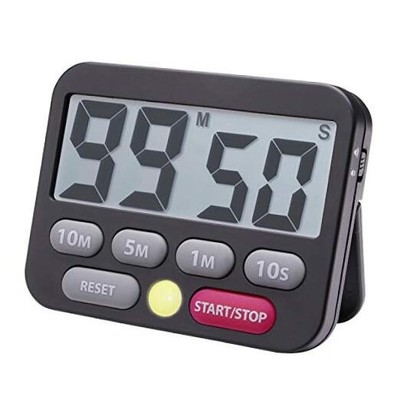  Digital Kitchen Timer, Magnetic, LED Alert, Kickstand for Cooking Classroom 