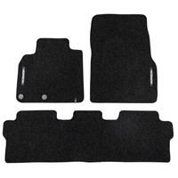 Velours FußMatten FüR Renault Espace IV 2002-2014 Autoteppich Schwarz 3 Tlg