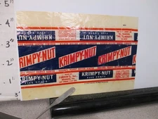 candy bar wrapper 1940s KRIMPY NUT Luden's 1.5 oz caramel peanut butter 5ct #1