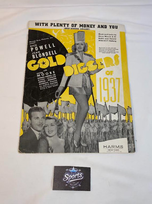 GOLD DIGGERS OF 1937 Let's Put Our Heads Together POWELL/BLONDELL Sheet Music
