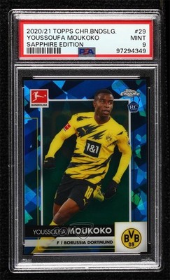 youssoufa moukoko ルーキーカード75枚限定1枚有り！ 2020 Chrome Bundesliga Sapphire Edition Youssoufa Moukoko