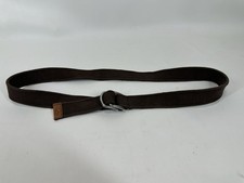 Polo Ralph Lauren Double D Ring Buckle Brown Belt w/ Leather Trim 1.5  X53.5  