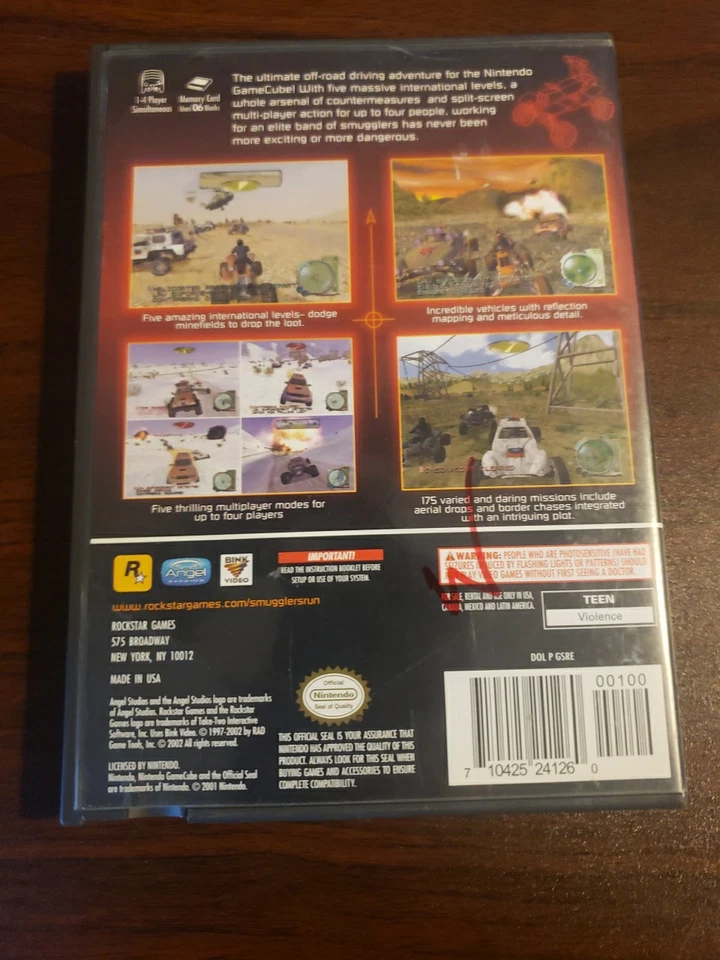 Smuggler's Run: Warzones ( Nintendo GameCube, 2002) Complete with Manual TESTED - Image 2 of 3