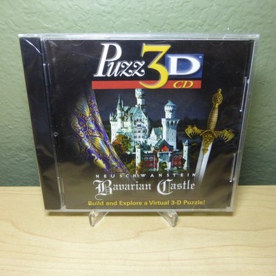 Puzz-3D Neuschwanstein Bavarian Castle CD-ROM Game (Windows/Mac, 1999) New