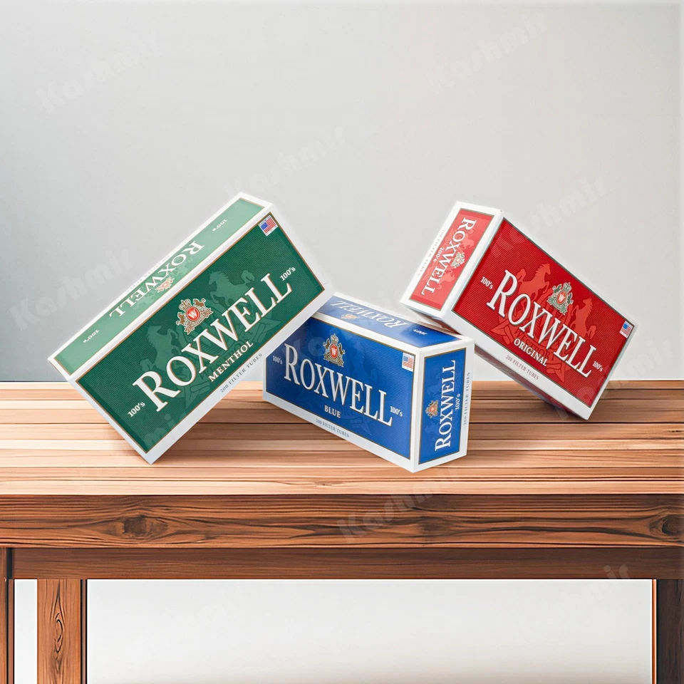 Roxwell Cigarette Tubes 100's Size 1000 CT 10 Boxes of 200 RYO Tubes Smooth Draw - Image 4 of 4