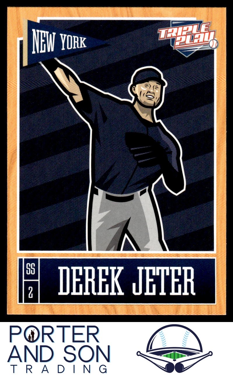 Derek Jeter 2013 Panini Triple Play #56 New York Yankees Baseball Card