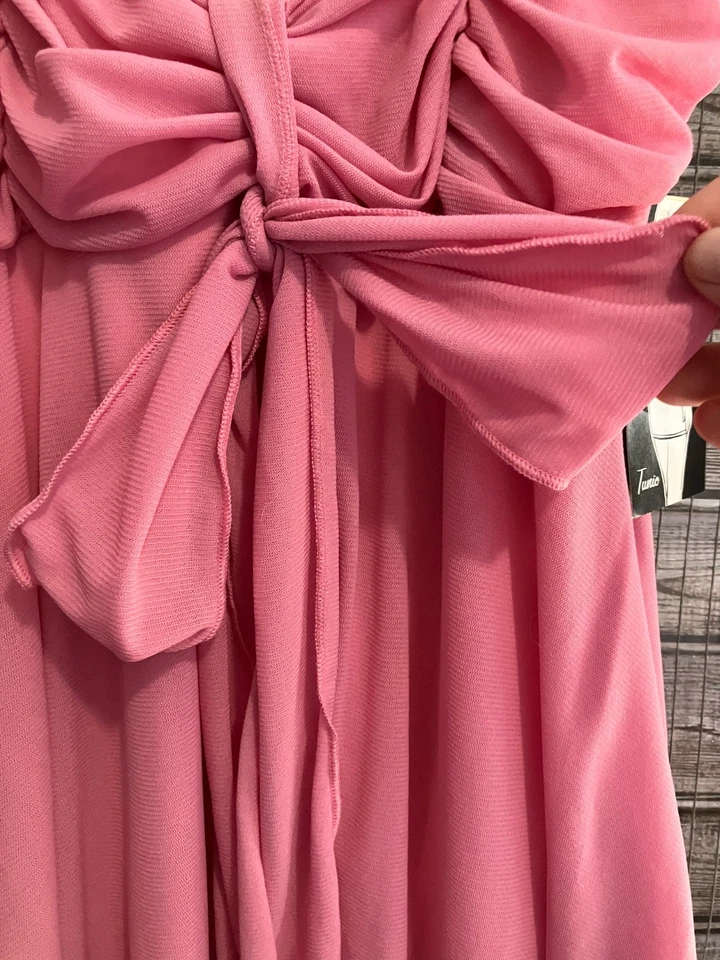 De Colección Y2K Next Era Alta Costura Rosa Asimétrico Hada Grunge Malla Túnica Tanque Boho XL Foto 4 de 4