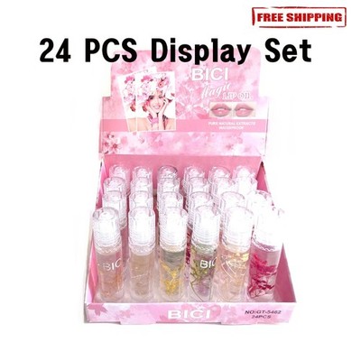 24 PCS Wholesale Bulk Display Lip gloss Lip Oil Set ''Free Shipping''