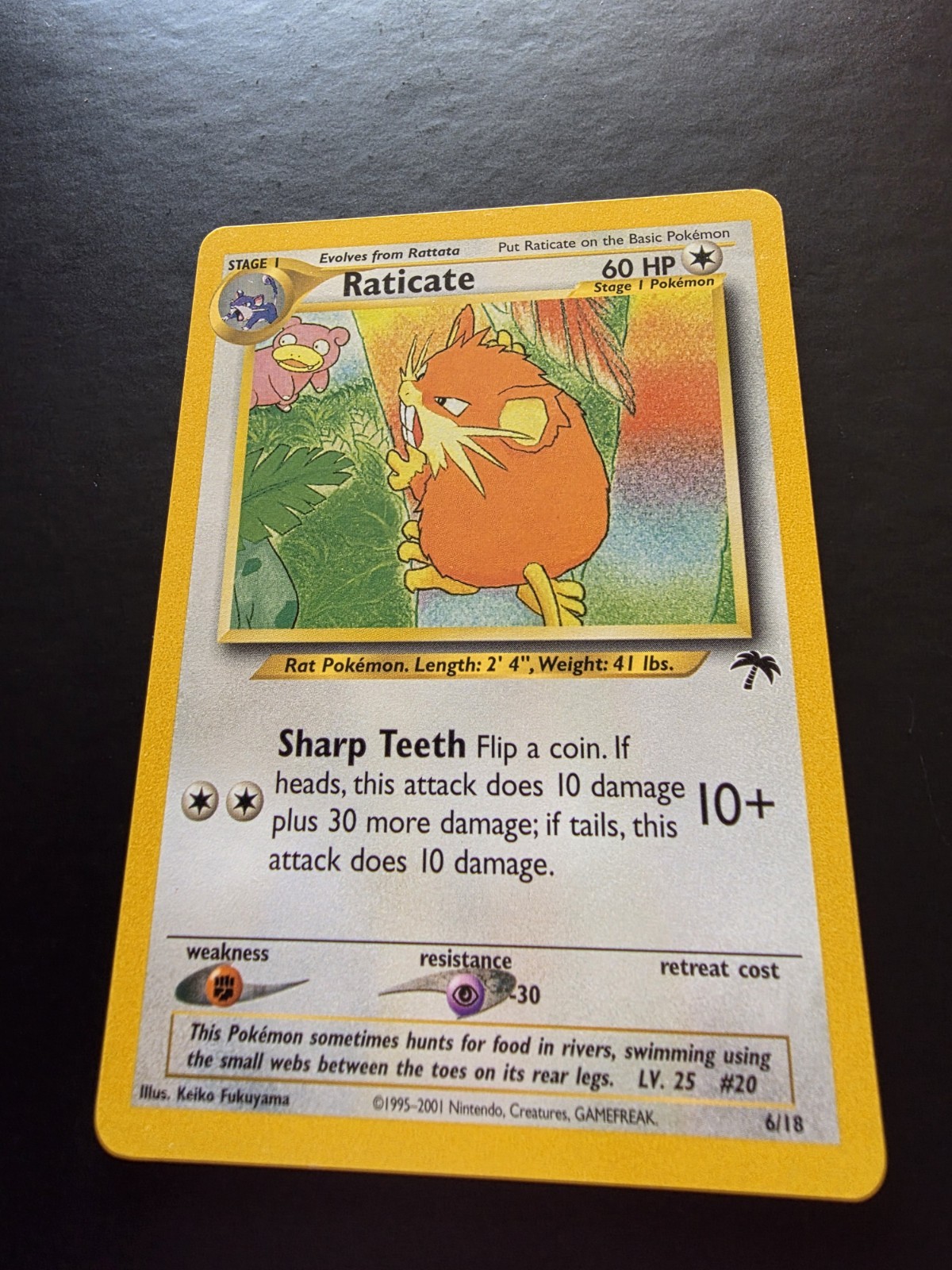 Pokemon Raticate 6/18 Southern Islands Regular (NM-M) 