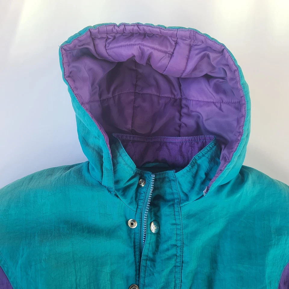 初学者!! 复古 90 年代儿童中号 NBA 夏洛特黄蜂队入门夹克套衫 — 第 4/4 张图片