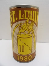BCCA 1980 CANVENTION ST. LOUIS MO. PAPER LABEL PULL TAB BEER CAN
