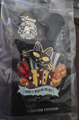 13 Treats 5 Frightful Weeks Cat in Box Attic Scene Retired LE Disney Pin 2003