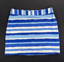 Vineyard Vines Blue Striped Skirt (Size 8)