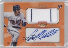 2013 Finest Jumbo Relic Rookie Refractor Orange 41/99 Oswaldo Arcia Auto 4b4