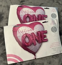 Baby Girl 1st Birthday Party Decorations Balloons Pink 3D Pink Polka Dots 2