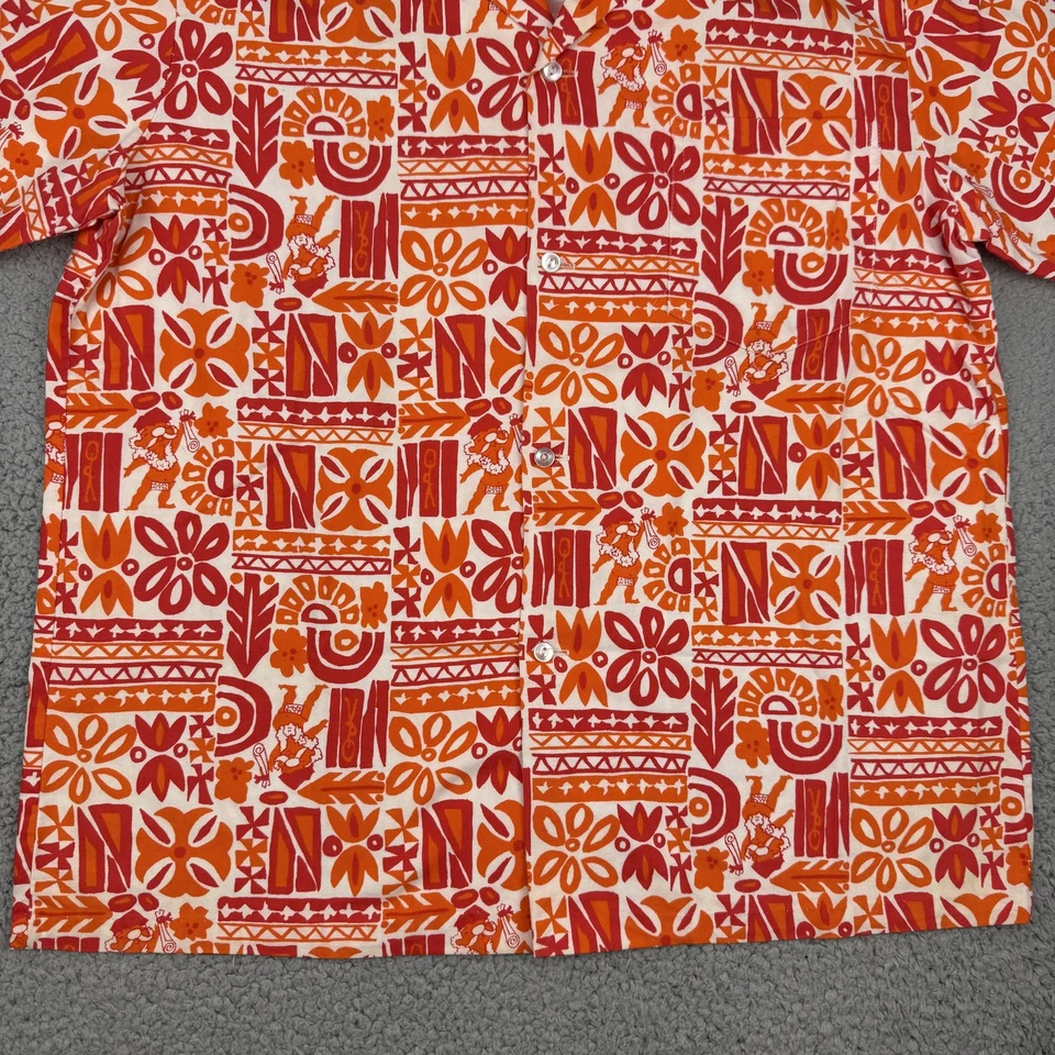 Camisa de Colección Organización de Jóvenes Presidentes Para Hombre Grande Naranja Aloha YPO AÑOS 70 Foto 4 de 4