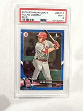2018 Bowman Draft Nolan Gorman #BDC-117 Blue /150 PSA 9