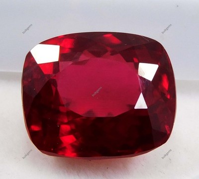 12.60 Ct Natural Red Ruby CERTIFIED Blood Chshion Cut Unheated Loose Gemstone