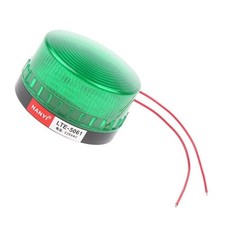 220V Small Emergency Strobo Warning Light Round Workshop Beacon Green