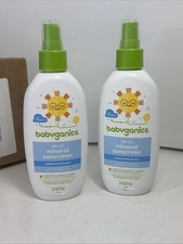 (2) Babyganics Mineral-Based Baby Sunscreen Pump Spray, SPF 50 6 fl oz 04/2026 1.74 per gallon