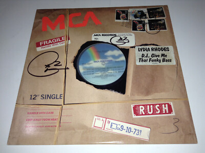 LYDIA RHODES DJ GIVE ME THAT FUNKY BASS REMIXES 12'' VINYL RECORD