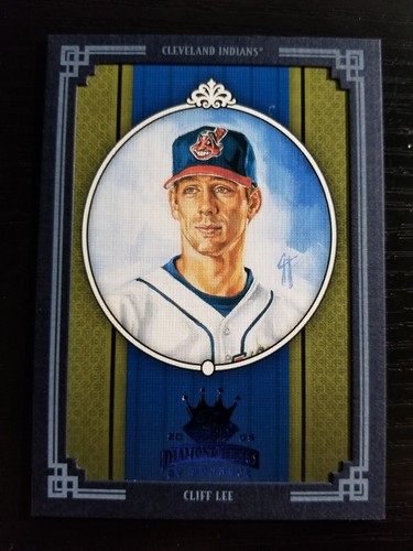 2005 Donruss Diamond Kings Cliff Lee Blue Framed /100 #341 Indians Guardians