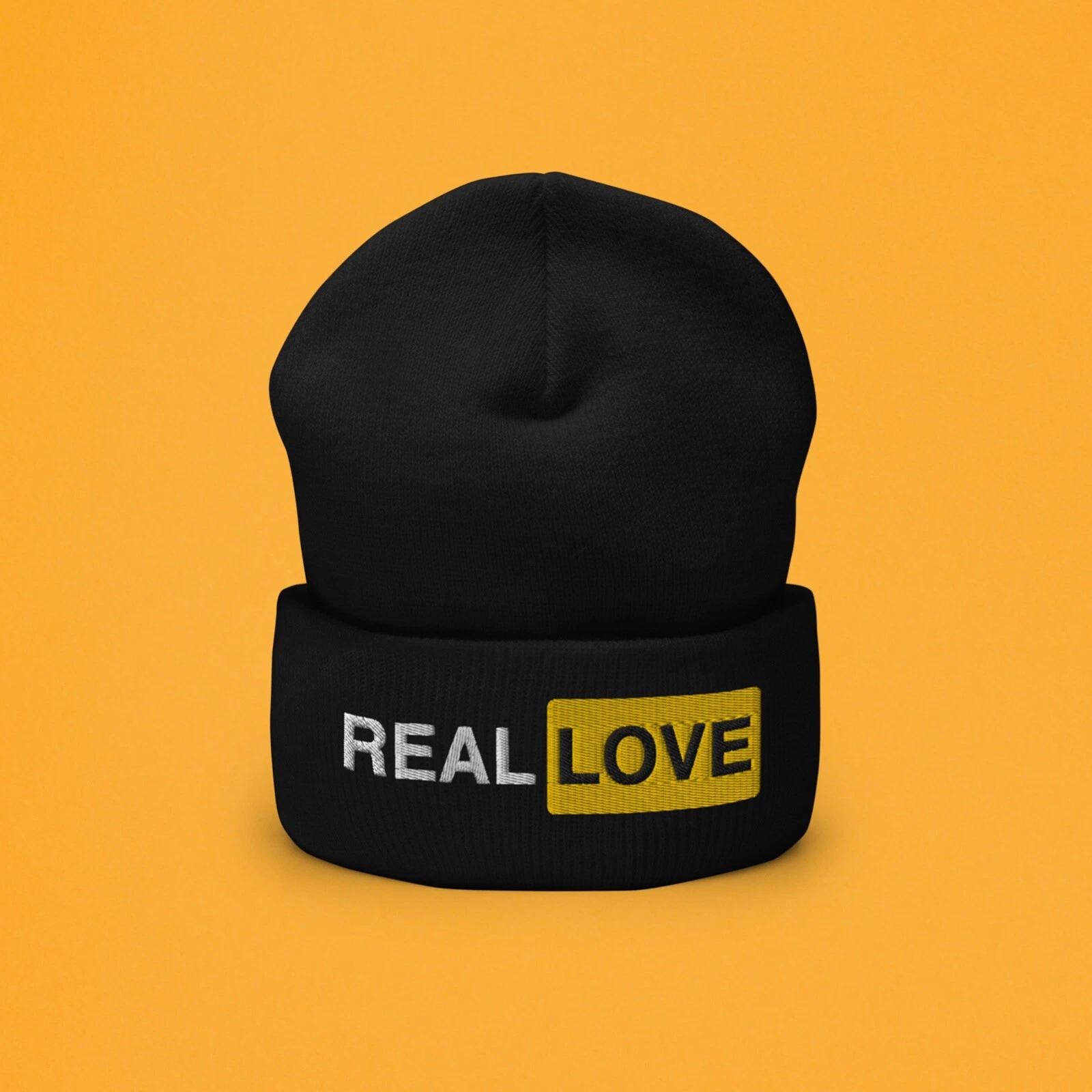 Real Love Beanie Dark Streetwear Fashion
