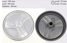 ROUE JANTE AVANT ROBOT PISCINE ZODIAC VORTEX 3 ET 4 - SANS PNEU