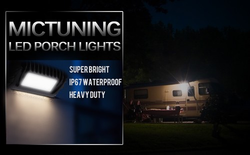 2 PIEZAS 12V Exterior LED Porche Utilitario Luz Toldo Lámparas Techo Para Barco Marino - Imagen 14 de 15