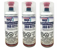 SprayMax 2K DTM Topcoat White High Gloss, 3680223, Aerosol (3 Pack)