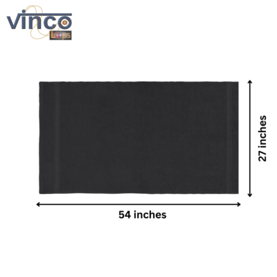 Vinco Loops Luxury Bath Towel Set – 2 Pack Dark Grey, 27x54 Inch, 500 GSM Combed Cotton