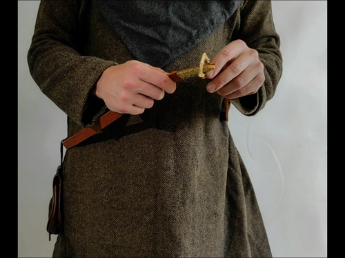 Medieval Leather Belt, 10th Century Viking Waist Belt, Gnezdovo Replica Belt - Video 1 of 1