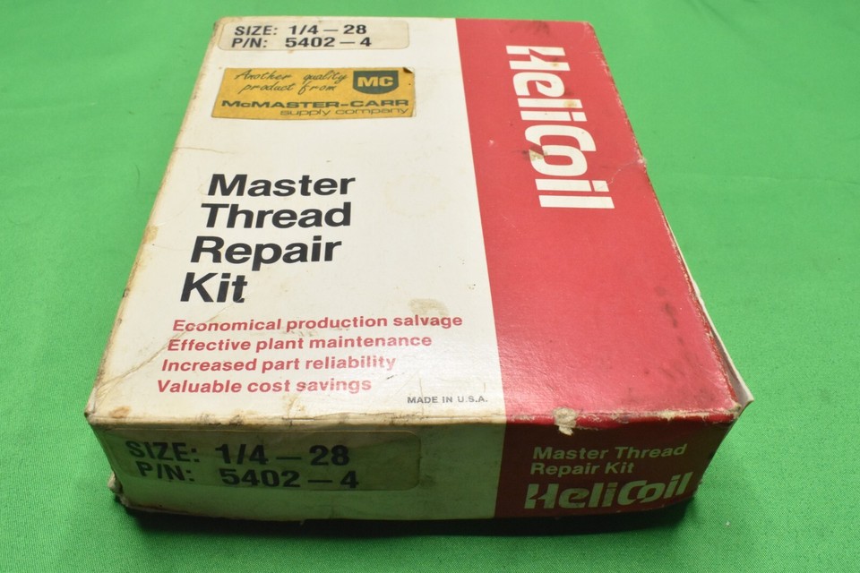 HeliCoil Master Thread Repair Kit Size 54024 1/428 Great Shape eBay