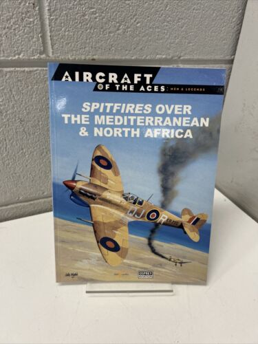 VINTAGE BOOK OSPREY AIRCRAFT OF THE ACES SPITFIRES OVER THE MEDITERRANEAN WW2 P - Picture 1 of 14