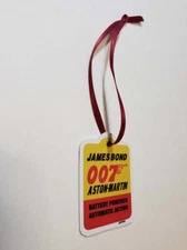 Gilbert James Bond 007 Aston Martin Hang Tag for Battery Operated Toy 1965 type